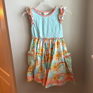 Matilda Jane girls dress, size 6 with sunshines